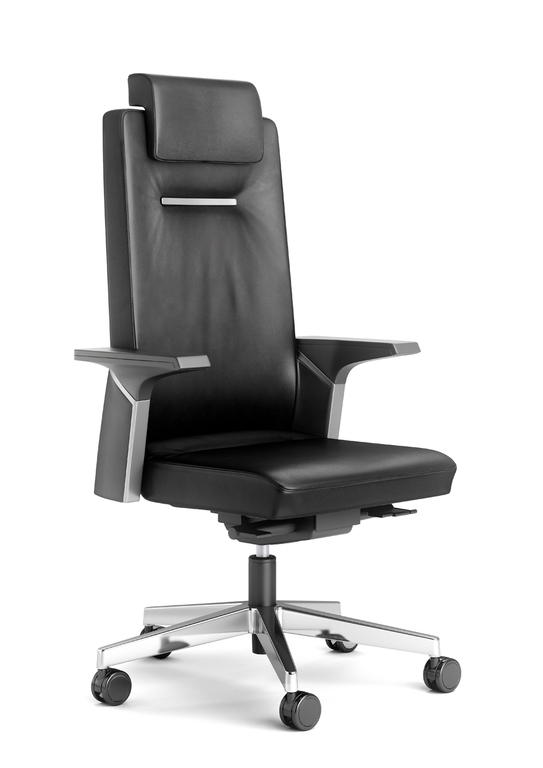 Fauteuil K01 cuir avec têtière