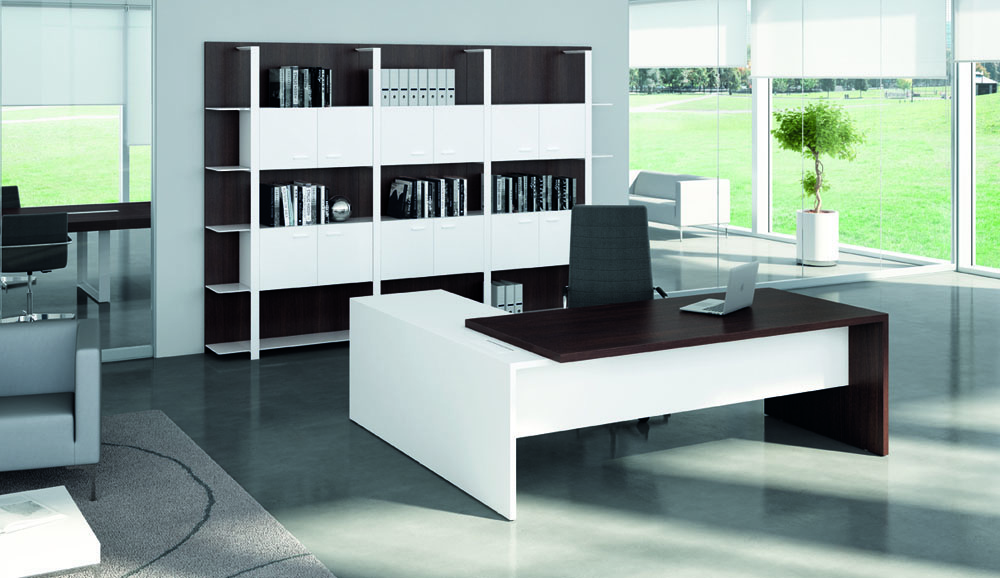 Bureau T45 avec retour blanc
