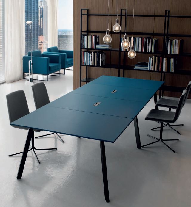 Table de réunion Soho cuir premium