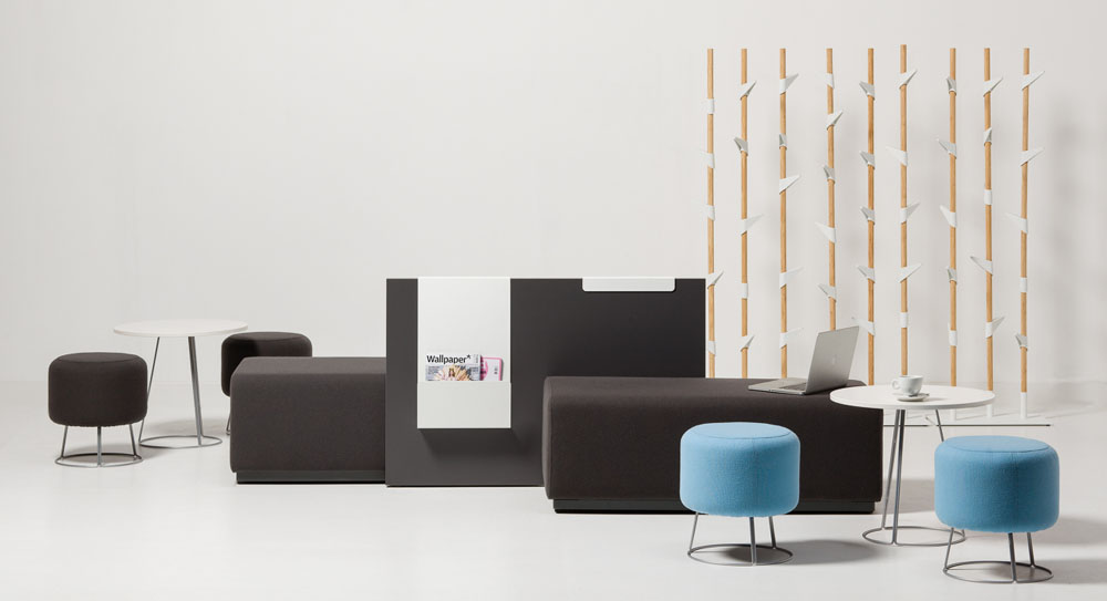 Ensemble Poufs 2 places double face décalé Team
