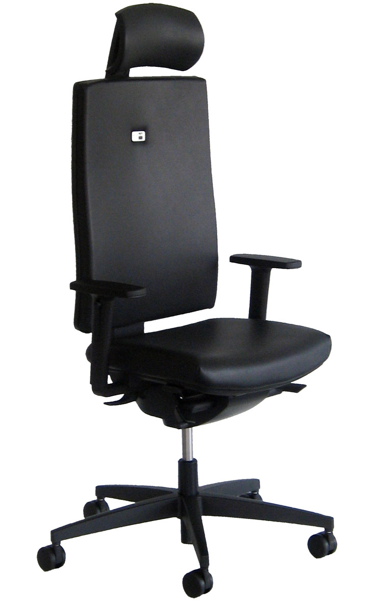 Fauteuil Ergonomique LINEA Cuir avec Têtière