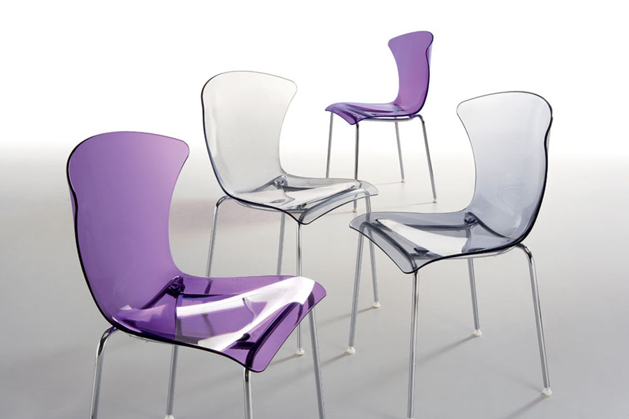 Chaises polycarbonate transparent Glossy