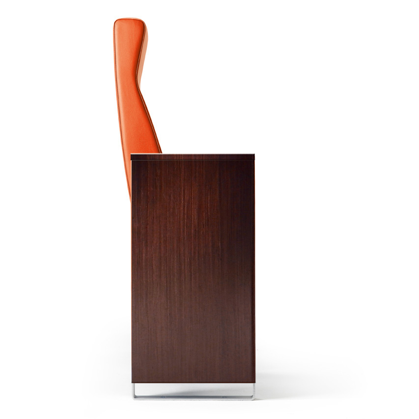 Fauteuil Auditorium C100 côté Bois Dossier Haut