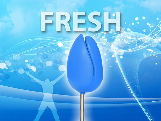 Siège TULPI design Bleu Fresh