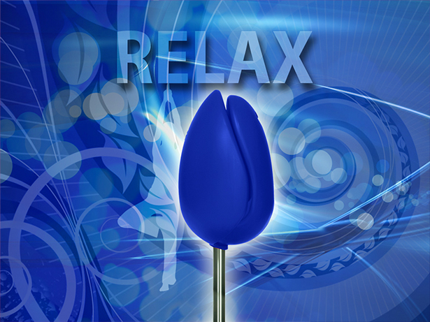 Siège TULPI design Bleu Relax