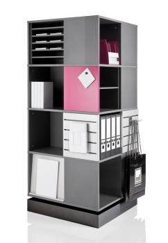  Armoire rotative carrée 4 niveaux