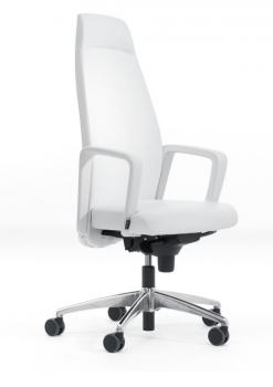 Fauteuil Amadeus Cuir Blanc