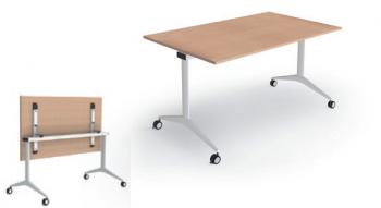Table plateau rabattable sur roulettes TR3