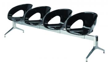 Chaises sur poutre Krizia 4 places