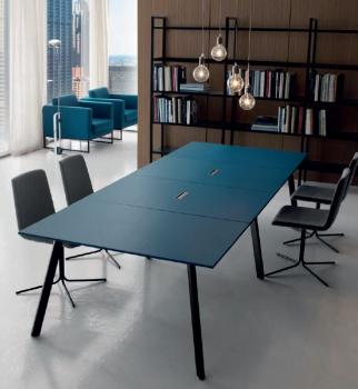 Table de réunion Soho cuir premium