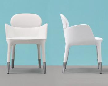 Fauteuil blanc Ester