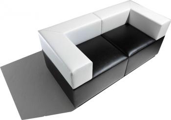 Canapé Kuadra bicolore