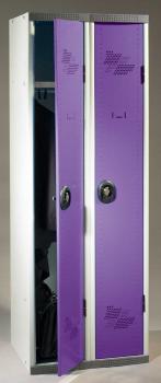  Vestiaire 2 cases portes violettes AC
