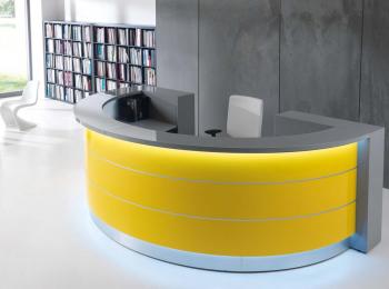 Banque d'accueil Valde demi-ronde