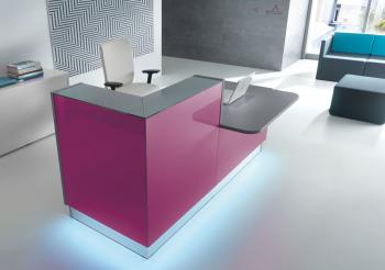 Banque d'accueil Linea Fuschia