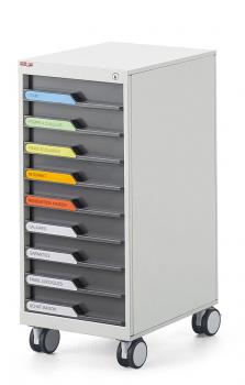 Module sur roulettes 9 tiroirs TP6 e-clen
