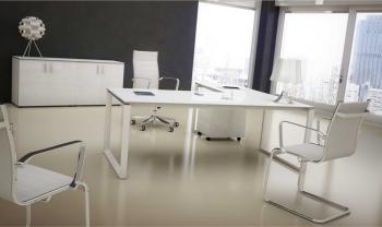 Bureau Diamant Blanc
