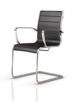 Fauteuil Visiteur Luge Sublime Noir ou Blanc