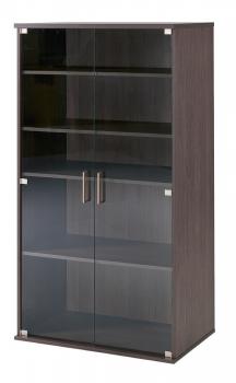 Armoire Mélaminée 2 Portes en Verre