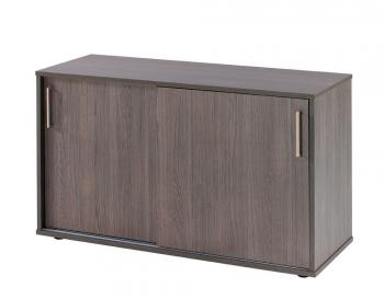 Armoire Basse 2 Portes Coulissantes Mélaminée