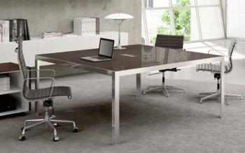 Bureau Carré en Verre Funny Plus