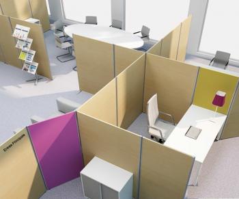 Cloisons KE modulables en mélaminé