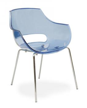 Fauteuil C6 Empilable 4 Pieds Chromés