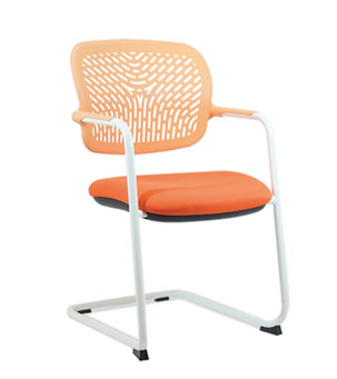 Fauteuil Visiteur Luge Flexa Blanc