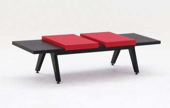 Banc d'Accueil Bois Assises Mousse