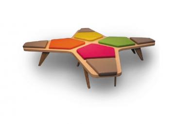 Bench Cross Assises Mousse