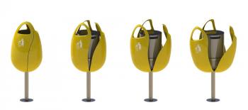 Poubelle pour Espace Public Design TULPI