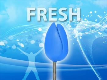 Siège TULPI design Bleu Fresh