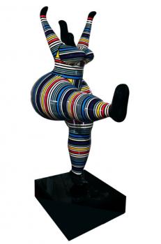 Danseuse 145 cm Résine Rayures