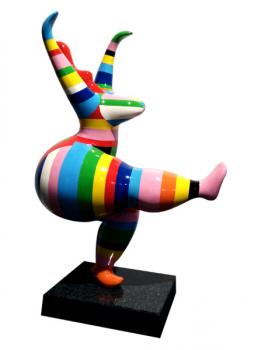 Danseuse 145 cm Résine Multicolores