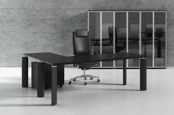 Bureau Direction Krystal avec Retour