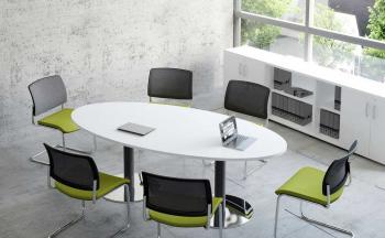 Table de Réunion Ovale Stilo 200