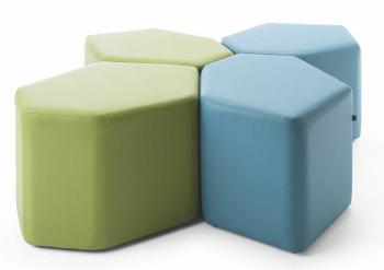 Ensemble de 4 Poufs Balthazar