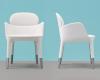 Fauteuil blanc Ester