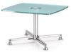 Table Basse Verre et Chrome Curos