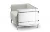 Fauteuil Soft cuir blanc ou noir