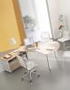 Bureau Courbe Symétrique Orientable avec Desserte