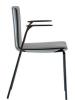 Fauteuil NOA avec accoudoirs noirs