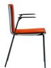 Fauteuil NOA avec accoudoirs noirs