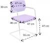 Fauteuil de réunion luge Kristal PP