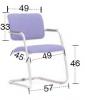 Fauteuil Visit Bicolore Luge Blanc