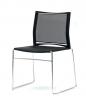 Chaise AERO Résille fil chromé
