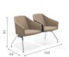 Fauteuils sur Poutre Parker Dossier Bas