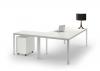 Bureau Funny Plus avec Retour Plateaux Verre