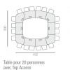 Table de Conférence Frégate 20 Personnes
