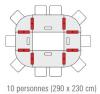 Table Tang 10 Places avec Top Access